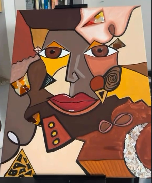 Fragmented But Whole by TheNinaEffect 22" x 28" Original Canvas